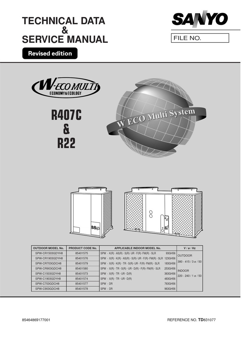 Sanyo SPW-CR1503GDYH8 Manual