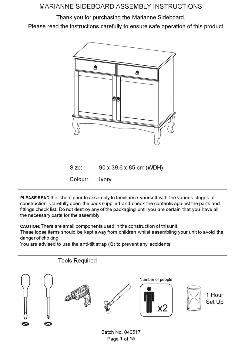 GFW MARIANNE TV UNIT User manual