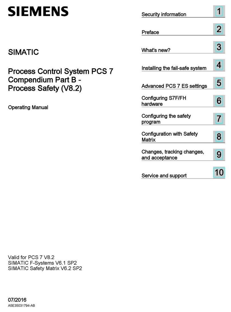 Siemens SIMATIC PCS 7 User manual