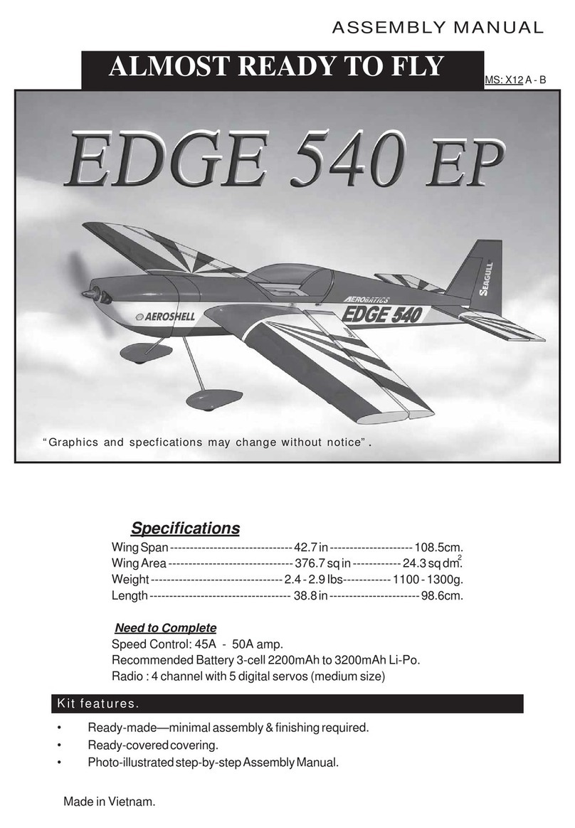 Seagull Models EDGE 540 EP User manual