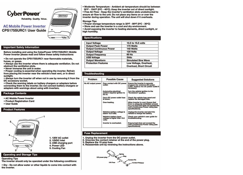 CyberPower CPS175SURC1 user guide