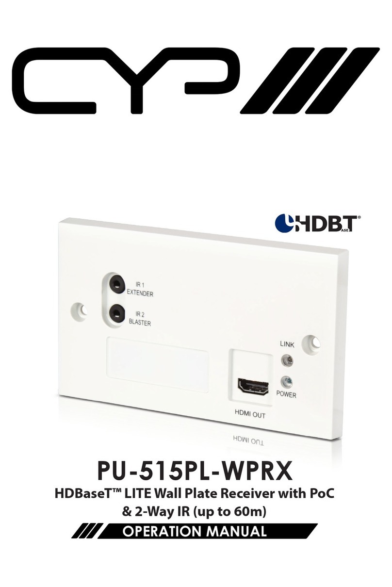 CYP PU-515PL-WPRX Operation manual