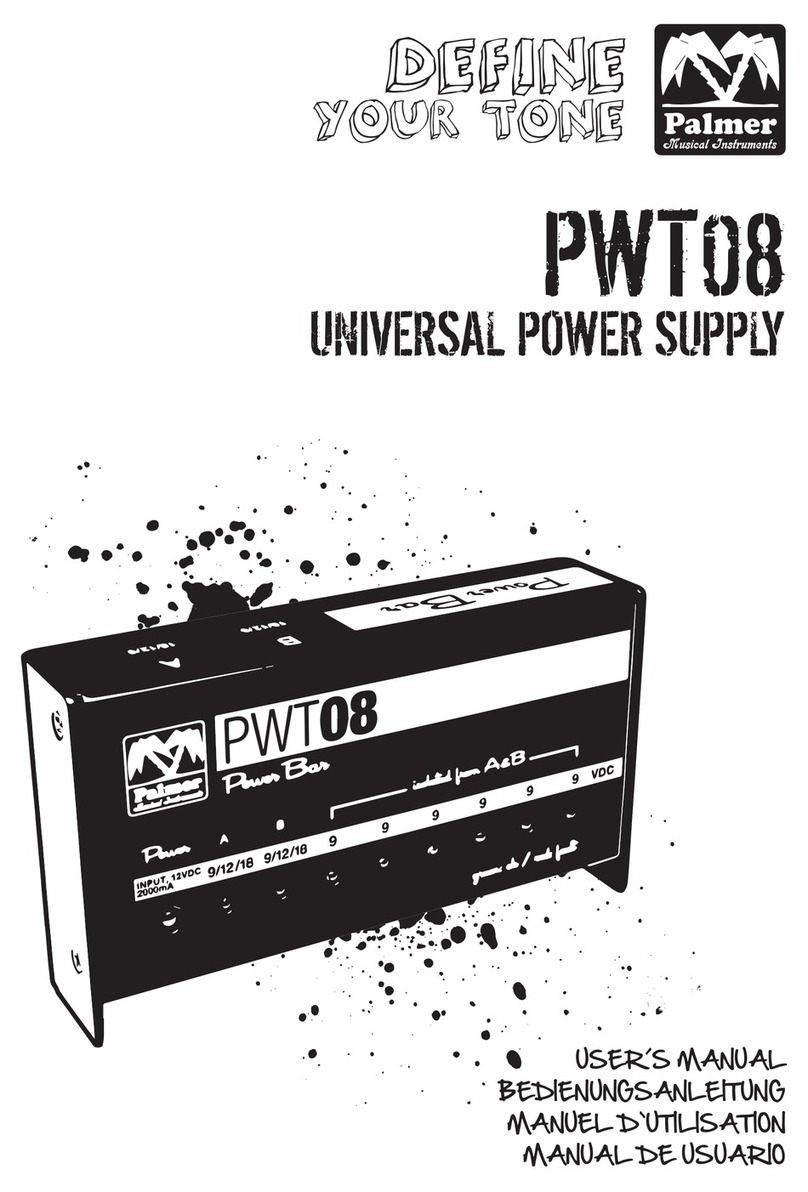 Palmer PWT08 user manual