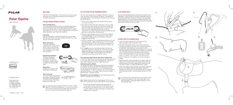 Polar Electro Equine user manual Polar Electro Equine user manual