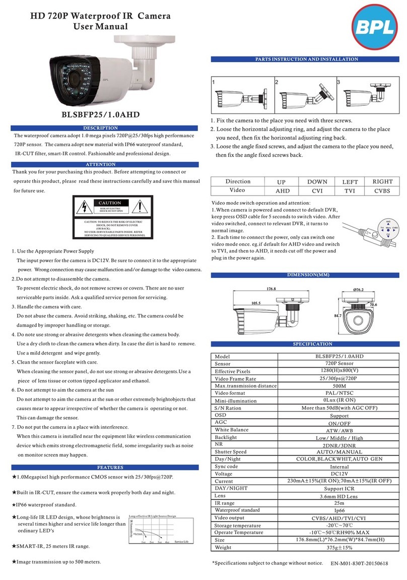 BPL BLSBFP25/1.0AHD user manual