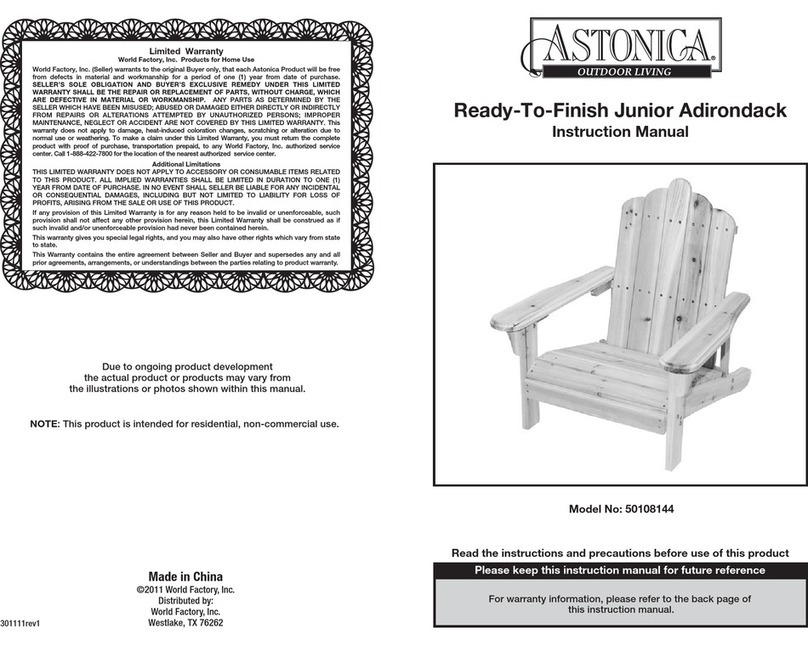 Astonica 50108144 instruction manual
