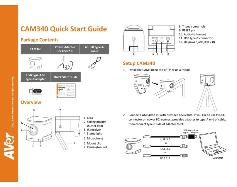 AVer CAM340 quick start guide