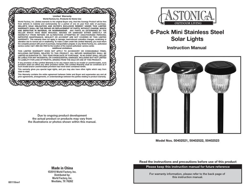 Astonica 50402521 instruction manual