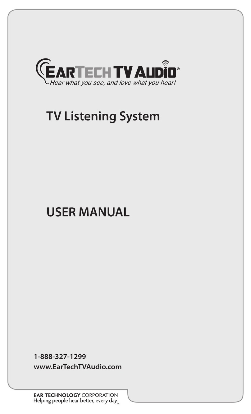Ear Technology EarTech TV Audio user manual