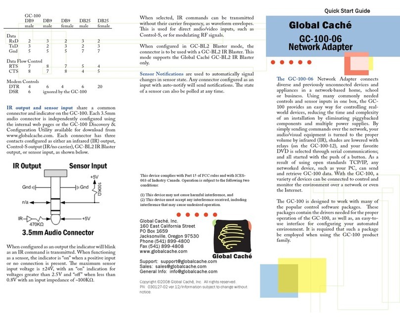 Global Cache GC-100-06 User manual