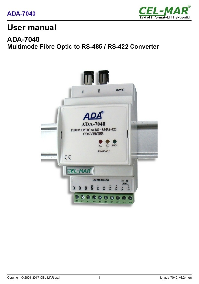 CEL-MAR ADA-7040 User manual