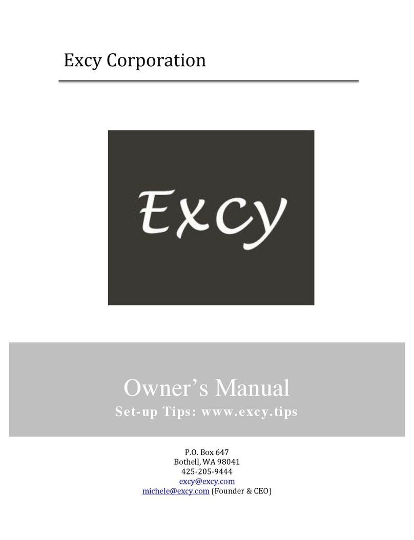 Excy XCS Series owner's manual