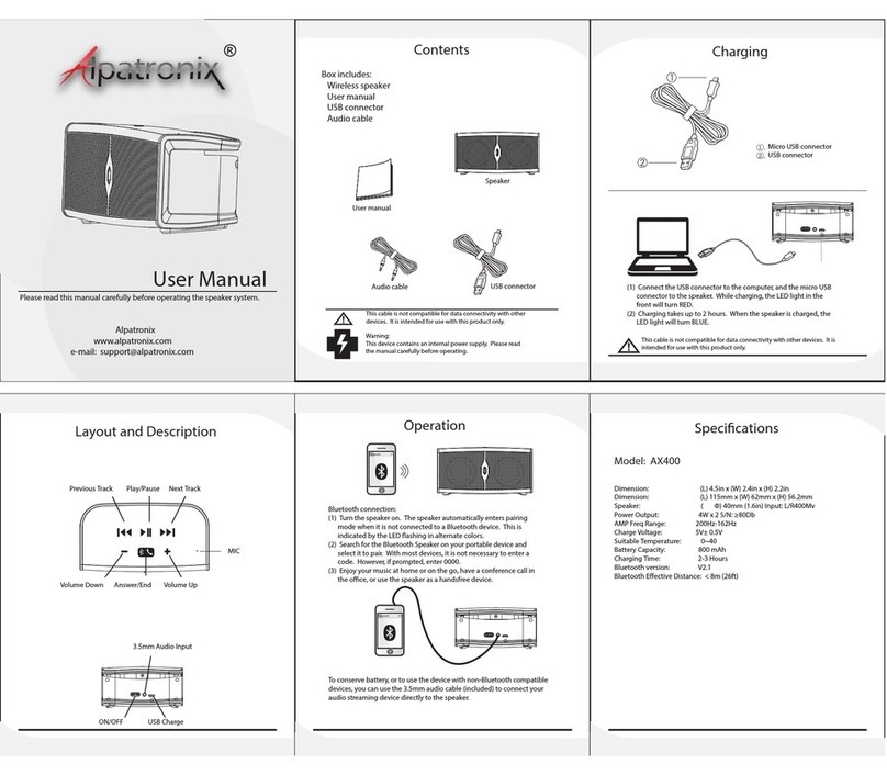 Apatronix AX400 user manual