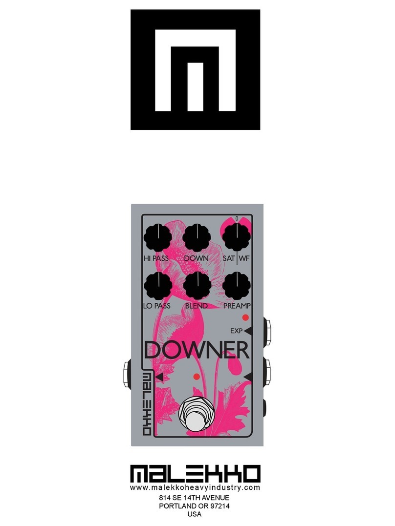 Malekko DOWNER manual