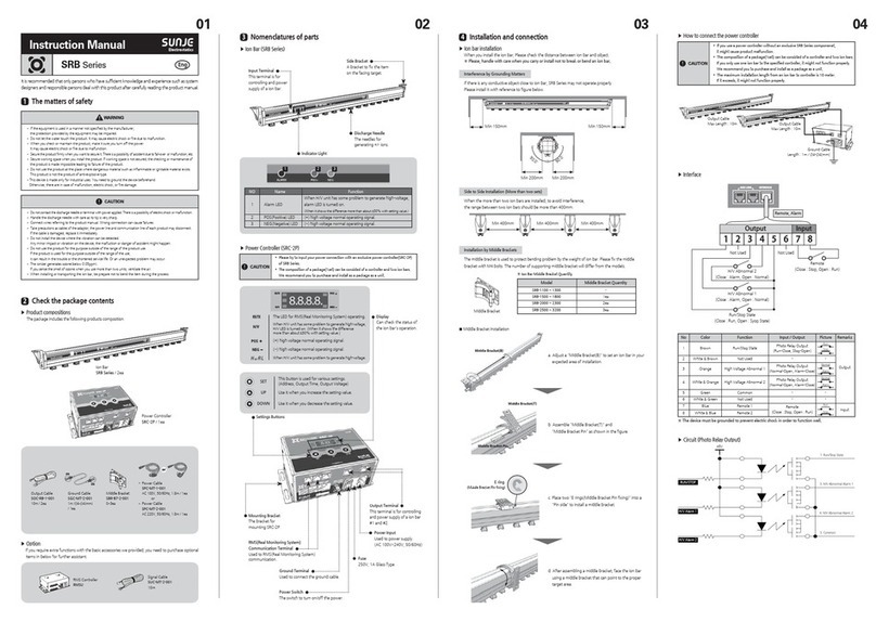 Sunje SRB-1300 instruction manual