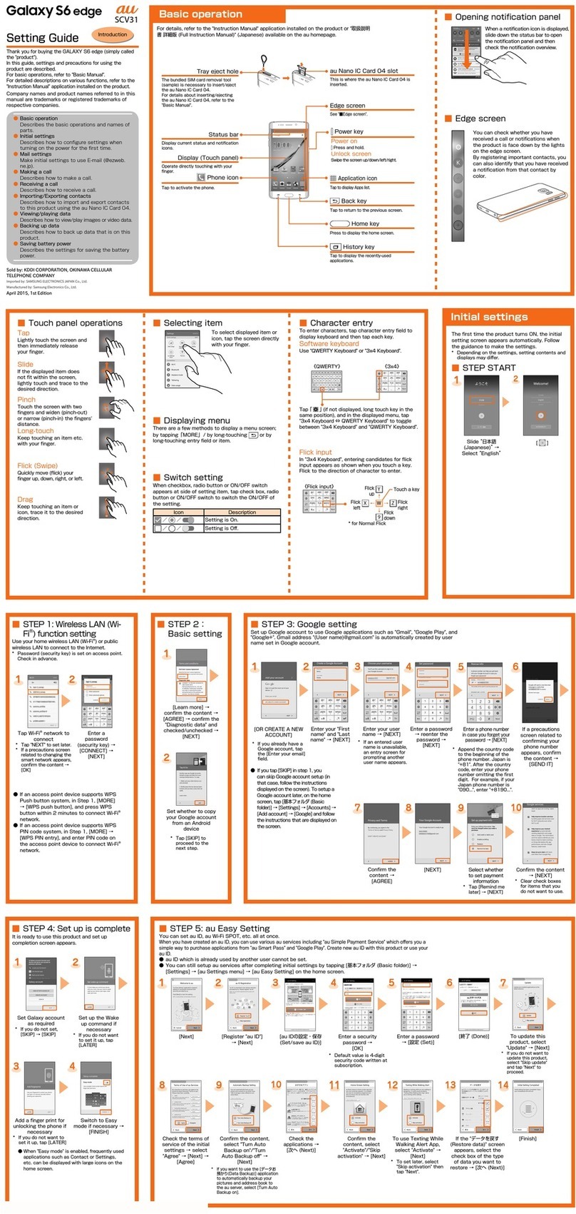 Samsung Galaxy S6 edge Service manual