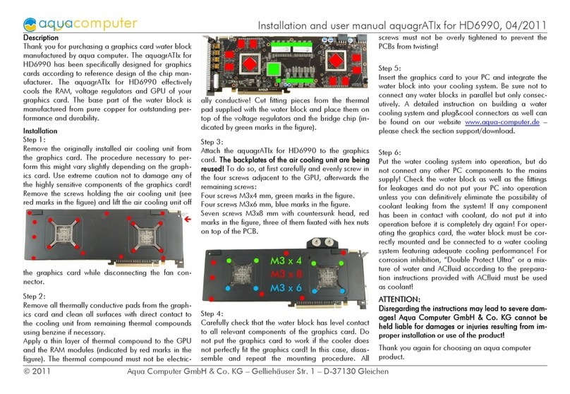Aqua Computer aquagrATIx Installation and user manual