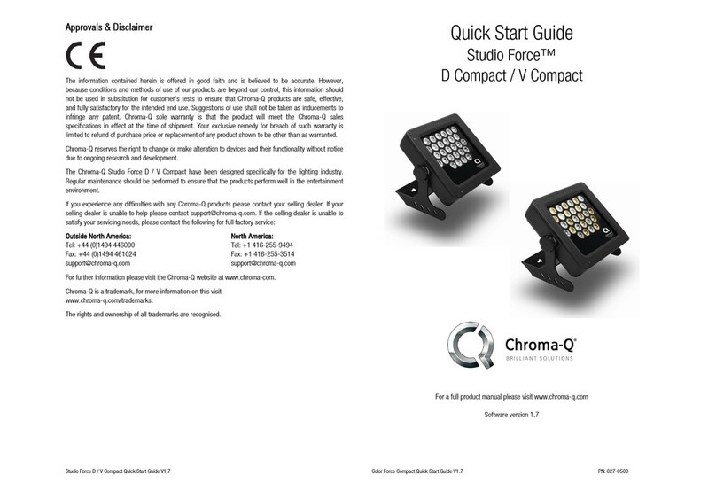 Chroma Studio Force D Compact User manual