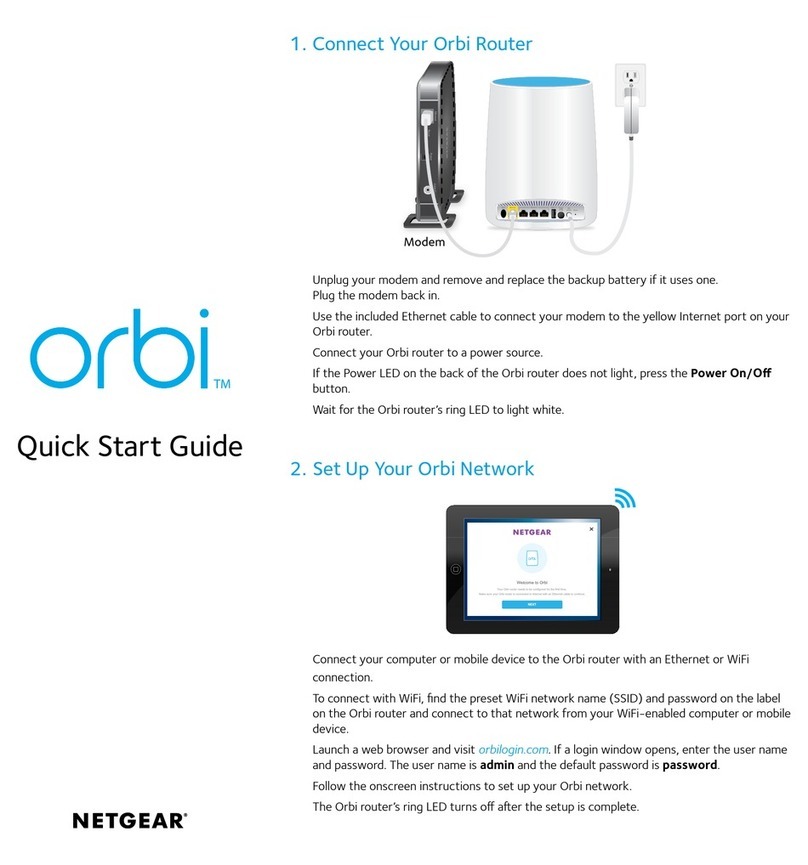 NETGEAR Orbi RBR50 Operator's manual