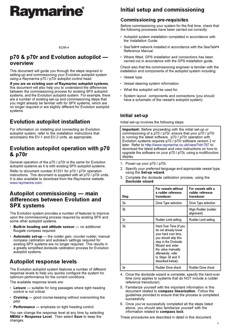 Raymarine P70 User manual