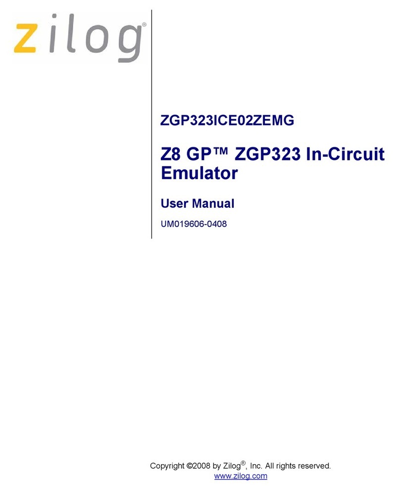 ZiLOG GP ZGP323 ICE user manual
