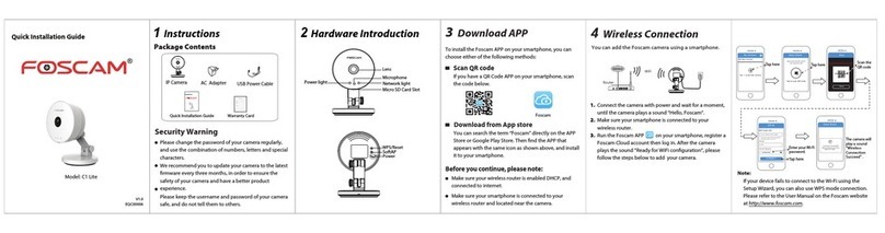 Foscam C Lite Quick installation guide