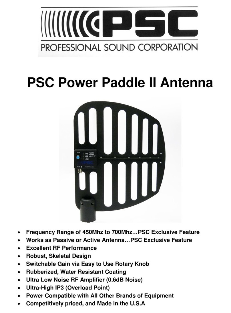 PSC Power Paddle II Antenna manual PSC Power Paddle II Antenna manual