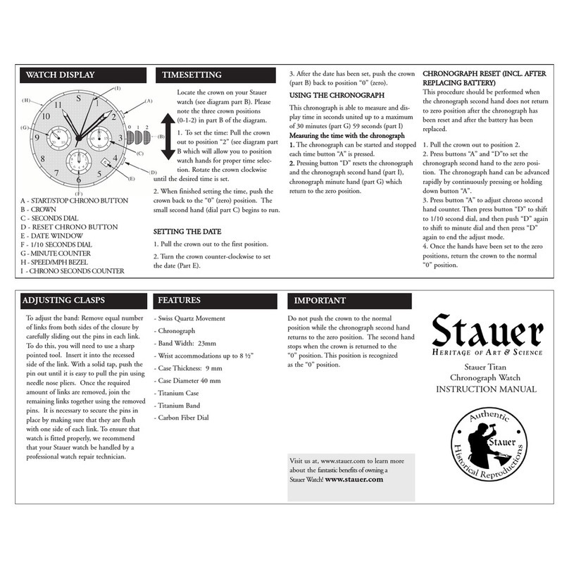 Stauer Titan instruction manual