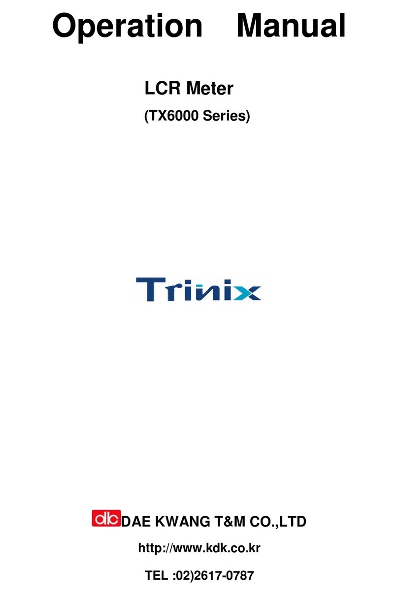 Trinix TX6000 Series Operation manuals