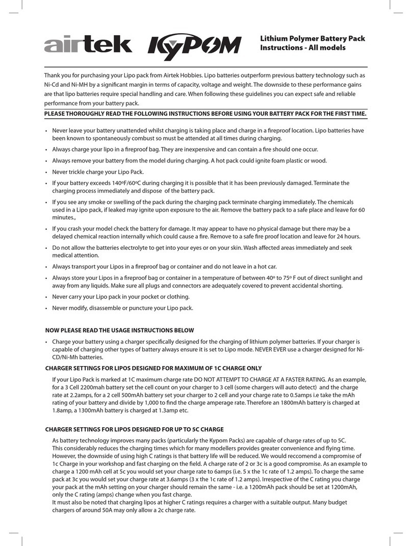 AirTek LIPO instructions