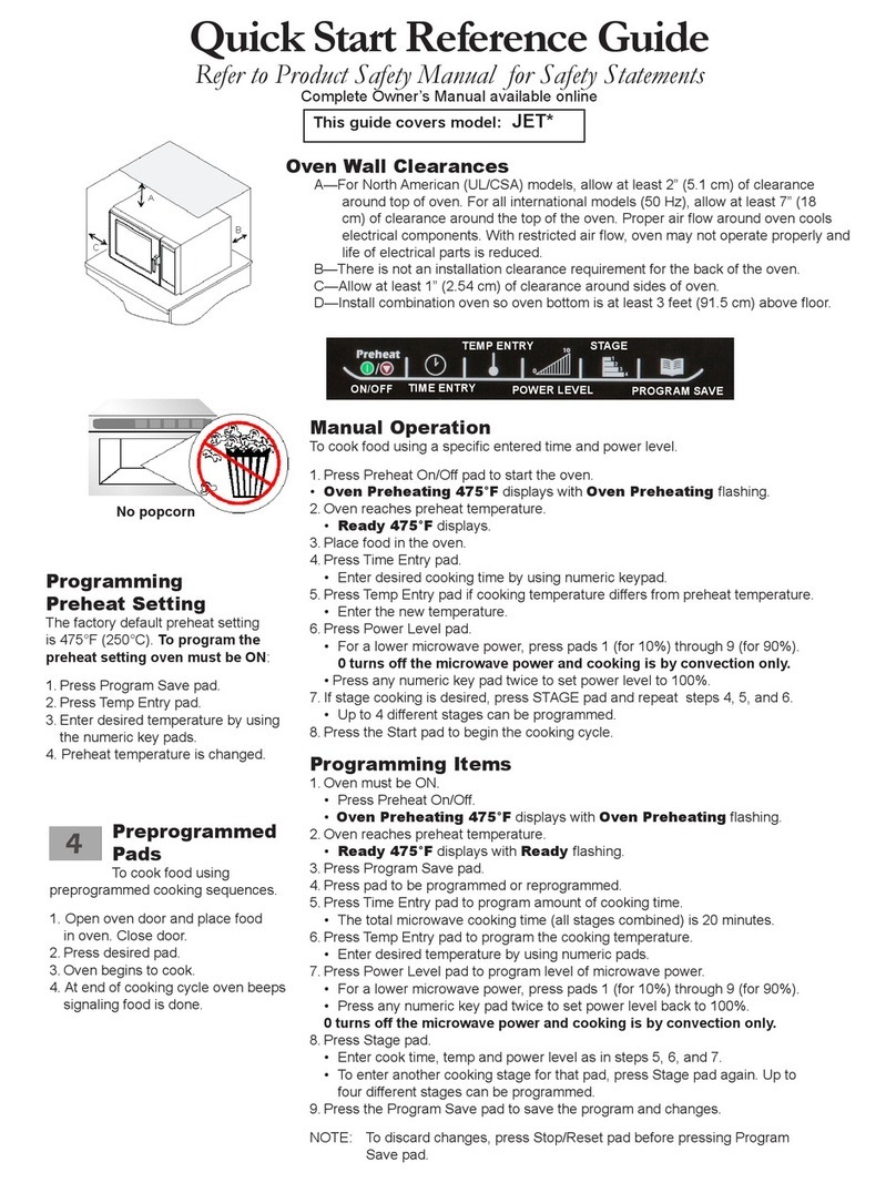 Menumaster JET SERIES Quick start & reference guide Menumaster JET SERIES Quick start & reference guide