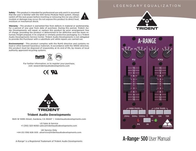 Trident A-Range 500 user manual