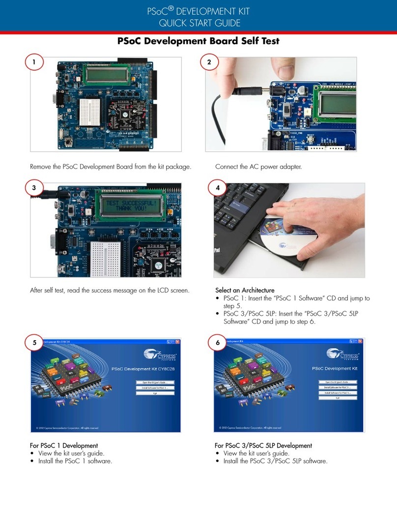 Cypress PSoC quick start guide