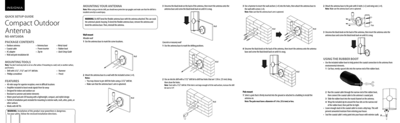 Insignia NS-ANT20DA Quick setup guide