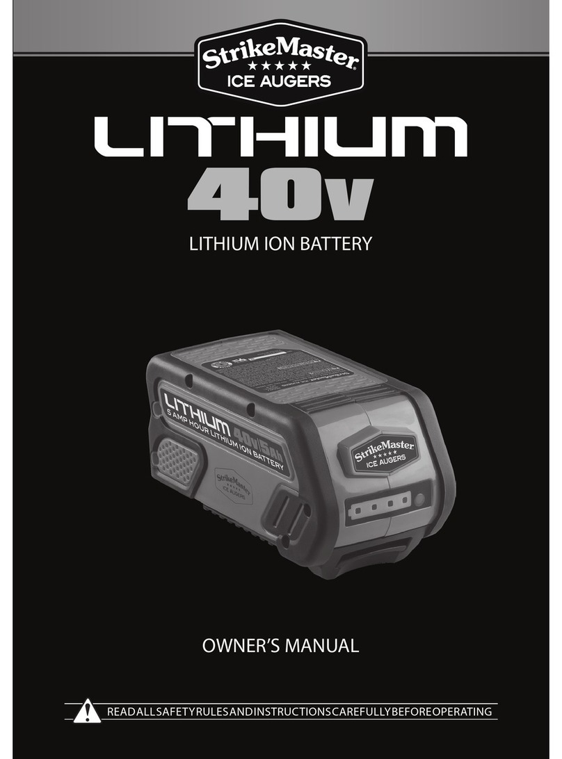 STRIKEMASTER Lithium 40v owner's manual