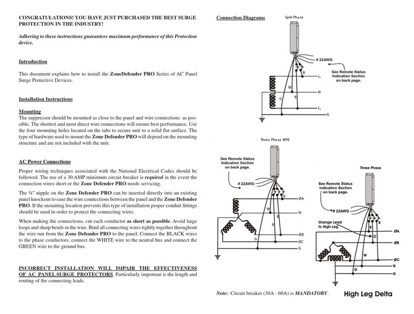 MTL ZoneDefender PRO Series Installation & user manual