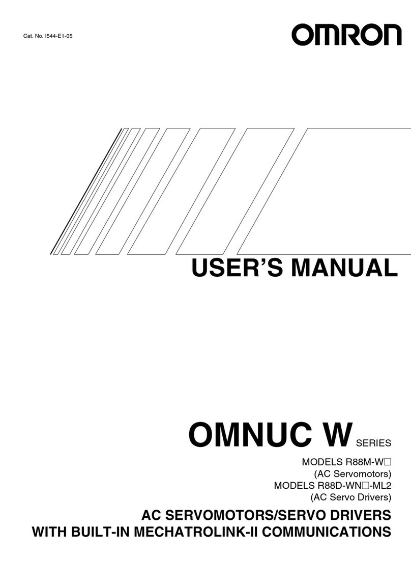 Omron R88M-W60010T User manual