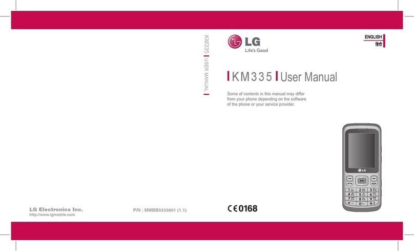 LG KM335 User manual