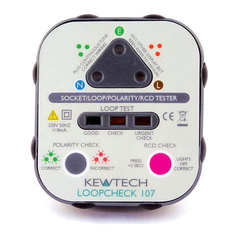 Kewtech Loopcheck 107 Instructions for use