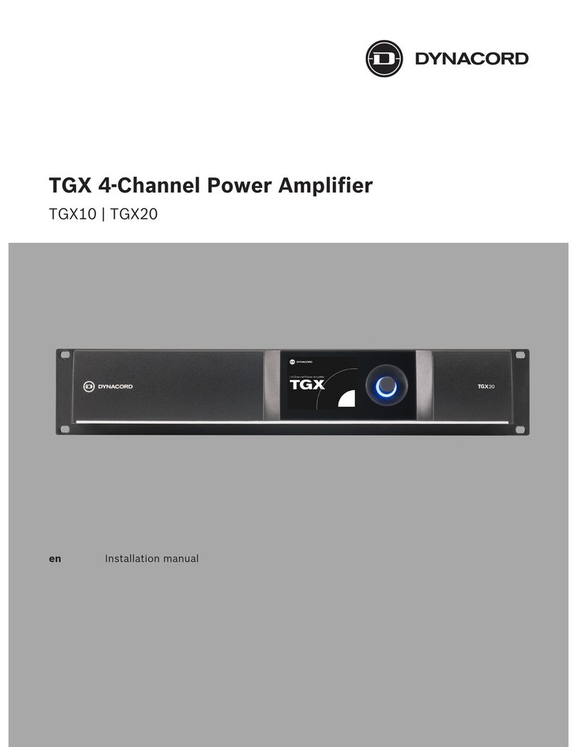 Dynacord TGX10 User manual