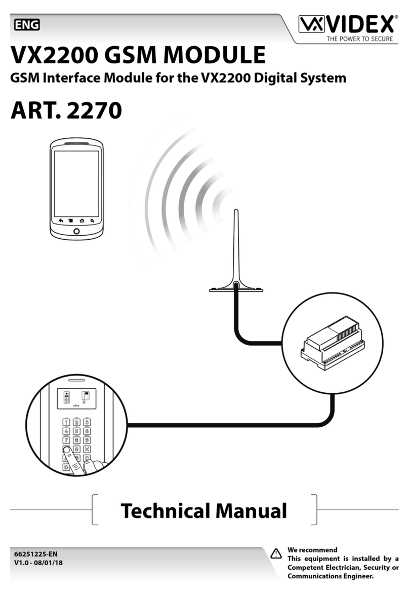Videx Art.2270 User manual