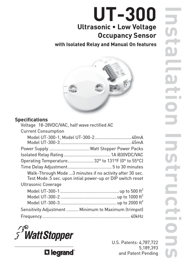 wattstopper UT-300-1 installation instructions