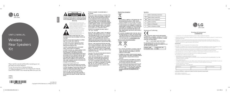 LG SPK8-S Specification sheet