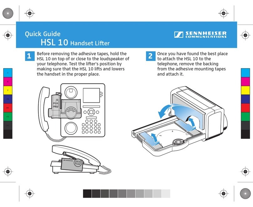 Sennheiser HSL 10 quick guide