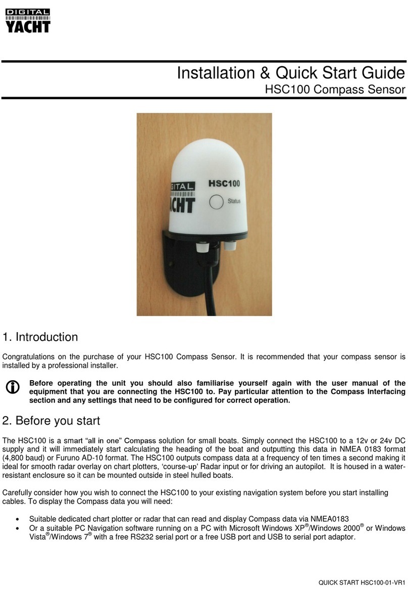 DIGITAL YACHT HSC100 Installation & quick start guide DIGITAL YACHT HSC100 Installation & quick start guide