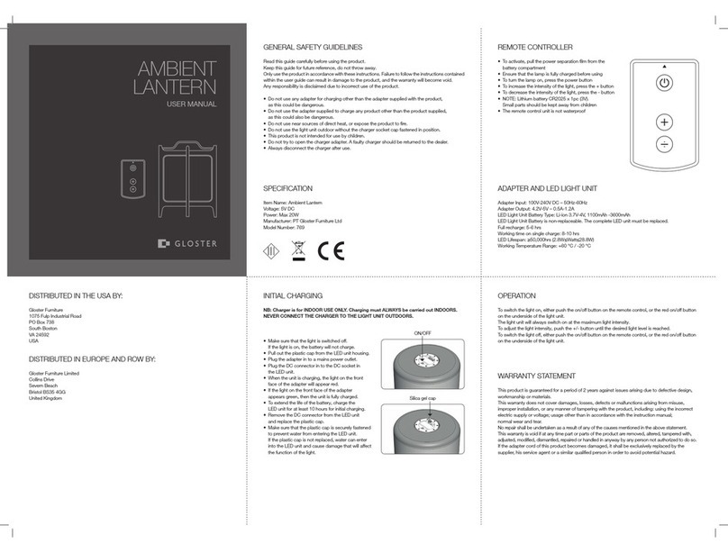 Gloster 769 user manual