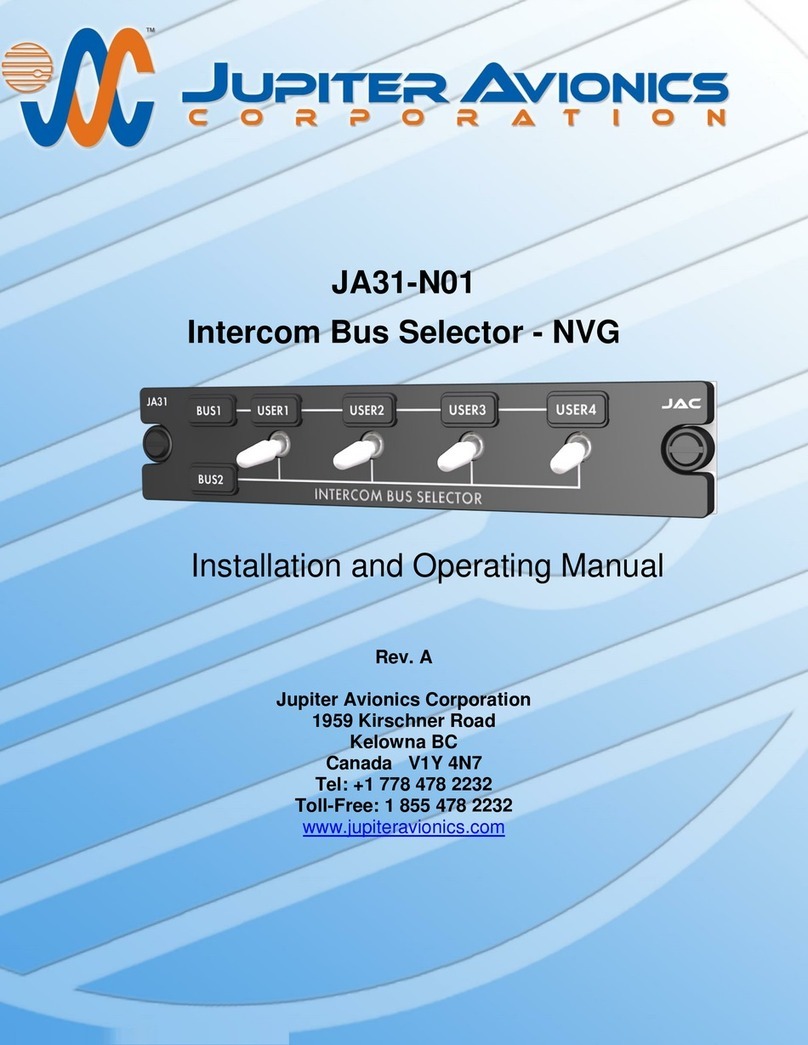 Jupiter Avionics JA31-N01 User manual
