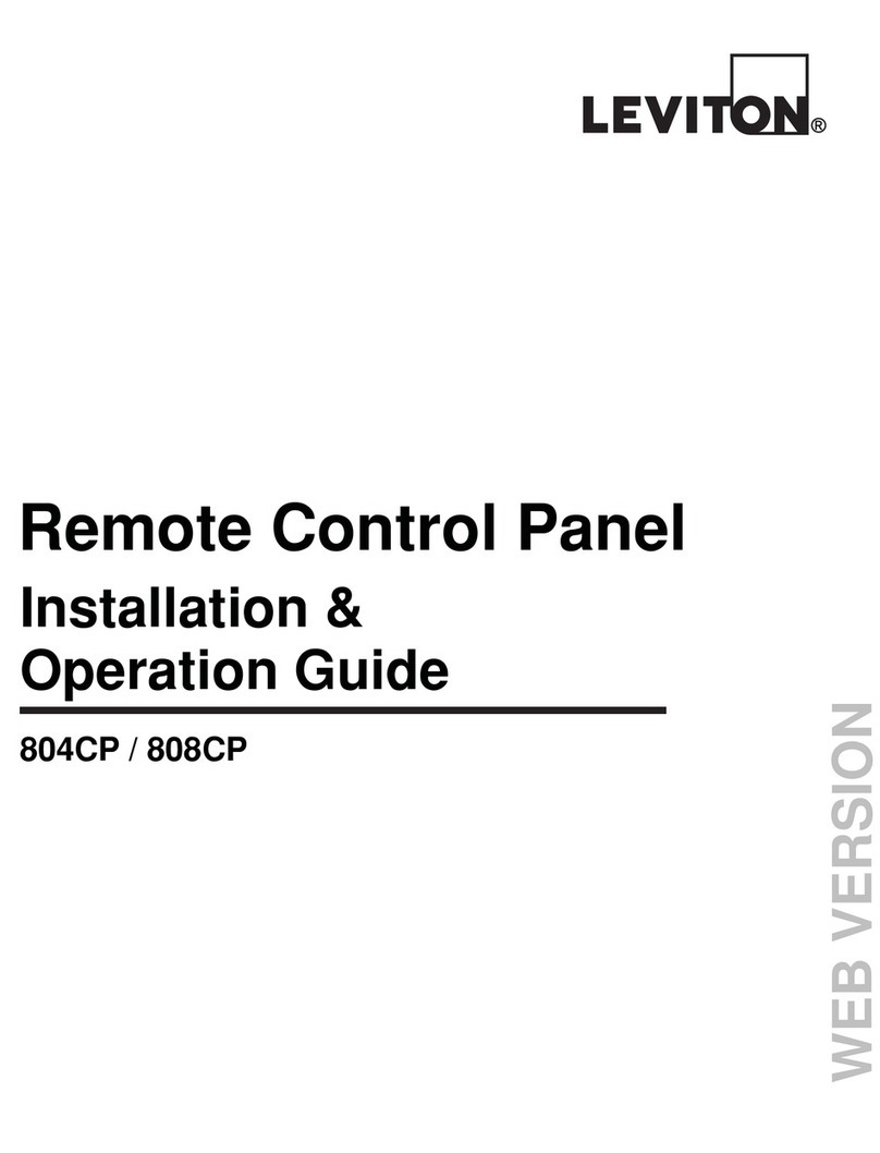 Leviton 804CP Installation & operation guide