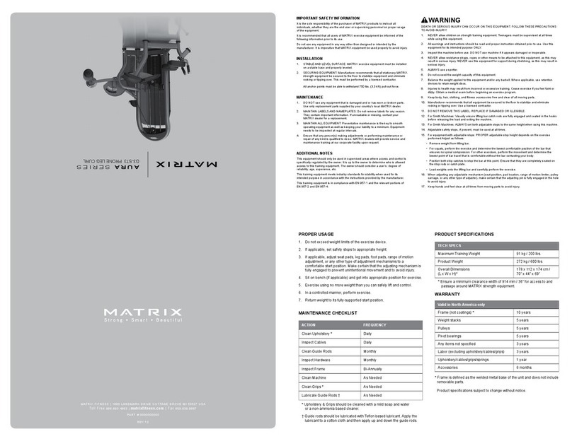 Matrix G3-X73 manual