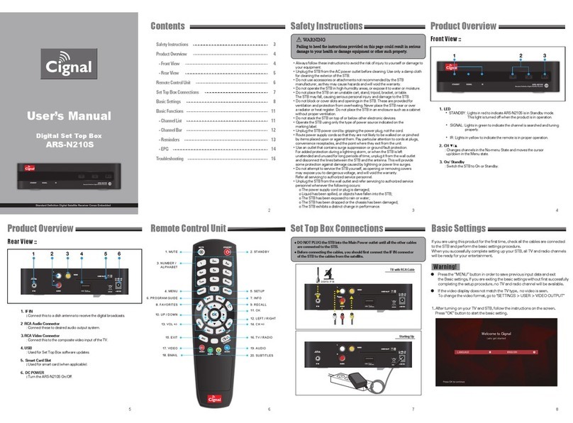 Cignal ARS-N210S user manual